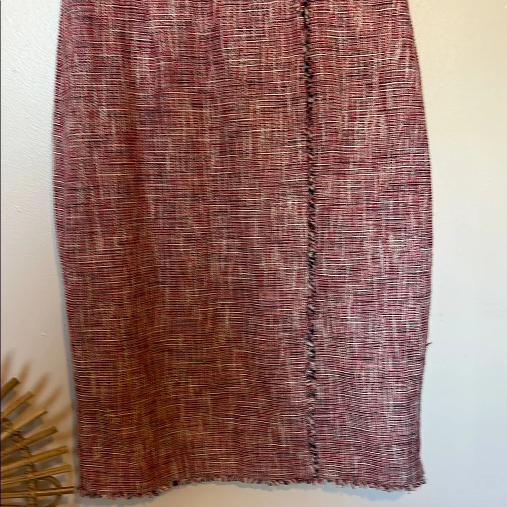 Banana Republic Women's Pink and White Textured Dress - Picture 3 of 5